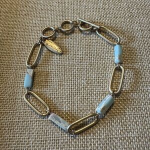 Plunder Gold and Mint Green Gemstone Bracelet